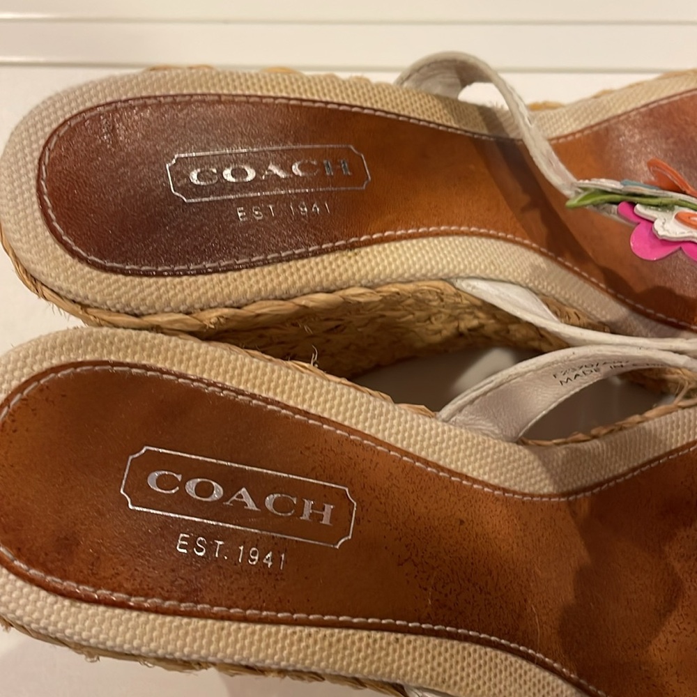 Coach Jesica Floral Wedge Sandal size 9 - Picture 5 of 13
